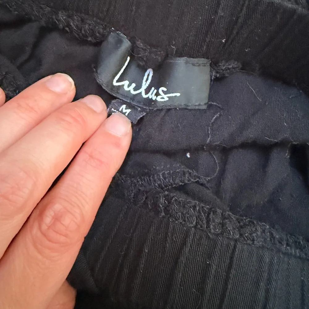 ❤️Lulus Elegant Tie Ankle pants in black - Picture 4 of 4